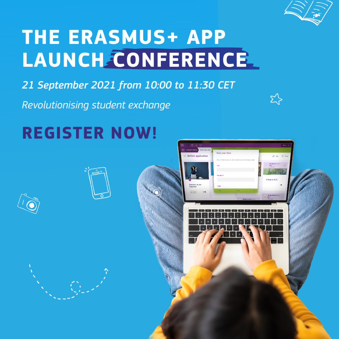 YOUR ERASMUS+, NOW AT YOUR FINGERTIPS: JOIN THE LAUNCH CONFERENCE OF THE ERASMUS+ APP